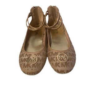 Girl’s Michael Kors Slip-on Flat Shoes with Ankle Straps